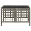 Afuera Living Contemporary Synthetic Poly Rattan Patio Sofa Set in Gray