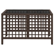 Afuera Living Contemporary Synthetic Poly Rattan Patio Sofa Set in Brown