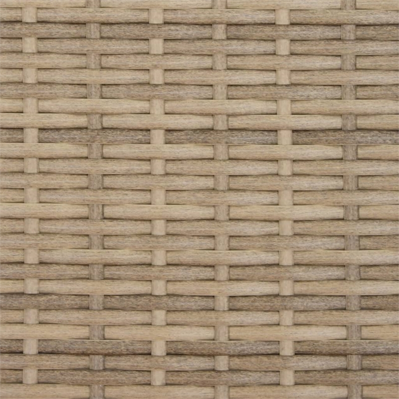 Afuera Living PE Rattan And Powder-Coated Steel Garden Sofa in Beige