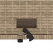 Afuera Living 2-Seater Convertible Poly Rattan Patio Sofa in Beige