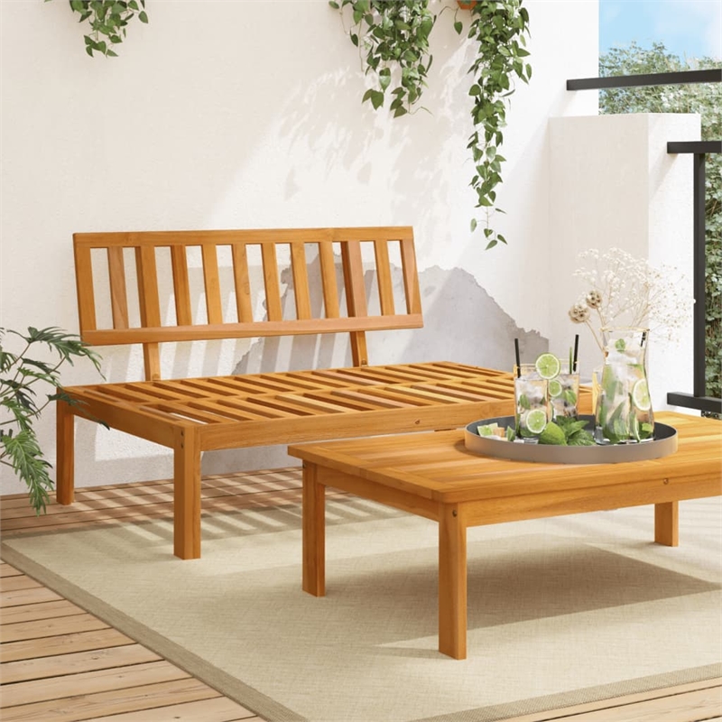 Afuera Living Solid Acacia Wood Standard Modular Pallet Sofa