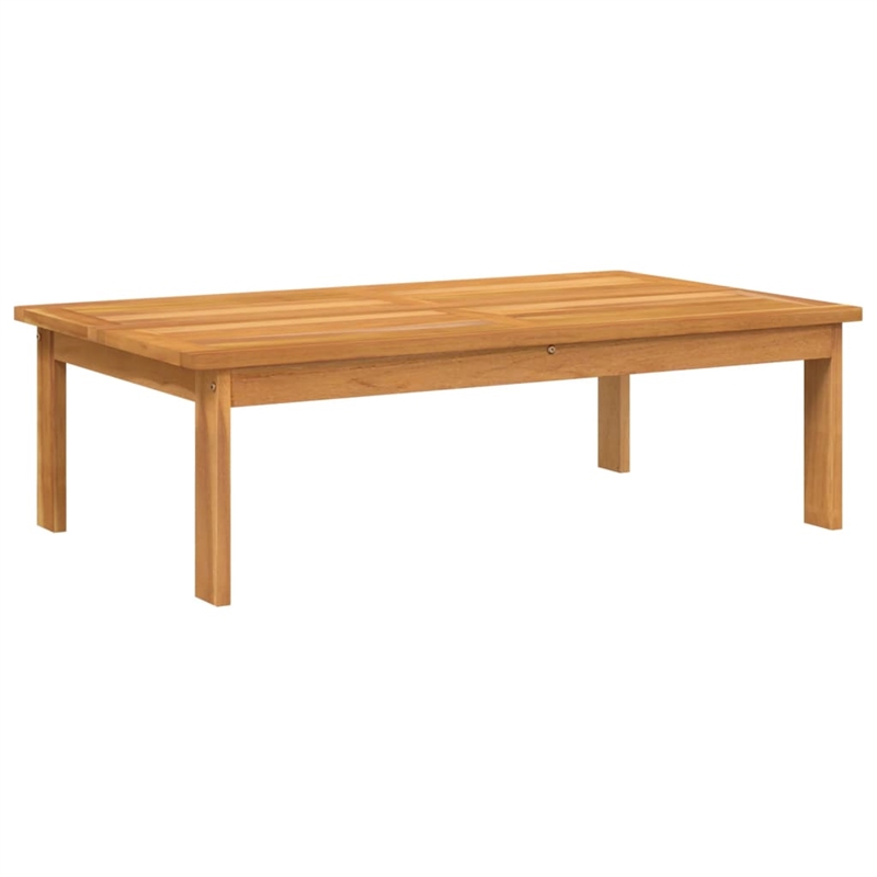 Afuera Living Solid Acacia Wood Garden Table in Natural Wood
