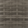 Afuera Living PE Rattan Garden Sofa With Adjustable Armrests in Gray