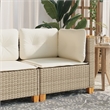 Afuera Living Single Modular PE Rattan Outdoor Garden Sofa in Beige