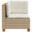 Afuera Living Single Modular PE Rattan Outdoor Garden Sofa in Beige