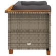 Afuera Living Contemporary Rattan 2-Piece Garden Sofa Set in Gray