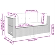Afuera Living Contemporary Rattan 2-Piece Garden Sofa Set in Gray