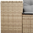 Afuera Living 2-Seater Modular Poly Rattan Garden Sofa in Beige