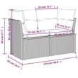 Afuera Living 2-Seater PE Rattan Modular Garden Sofa in Beige
