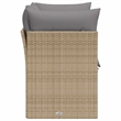 Afuera Living 2-Seater PE Rattan Modular Garden Sofa in Beige