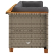 Afuera Living Contemporary Rattan 3-Piece Garden Sofa Set in Gray