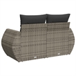 Afuera Living Medium Modular PE Rattan & Powder-Coated Steel Garden Sofa in Gray
