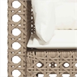 Afuera Living Contemporary Rattan 2 Piece Garden Sofa Set in Beige