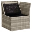 Afuera Living Poly Rattan And Powder-Coated Steel Garden Sofa in Light Gray