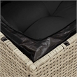 Afuera Living Poly Rattan And Powder-Coated Steel Garden Sofa in Light Gray