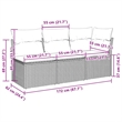 Afuera Living 3-Seater PE Rattan Modular Garden Sofa in Light Gray