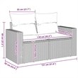 Afuera Living Rattan & Steel & Polyester Medium Garden Sofa in Beige
