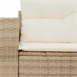 Afuera Living Rattan & Powder-Coated Steel Medium Foldable Garden Sofa in Beige
