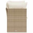 Afuera Living 2-Seater Rattan & Powder-Coated Steel Modular Garden Sofa in Beige