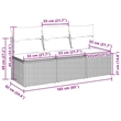 Afuera Living Rattan & Powder-Coated Steel & Polyester Garden Sofa in Light Gray