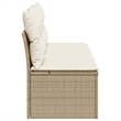 Afuera Living 3-Seater PE Rattan Modular Garden Sofa in Beige