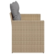 Afuera Living 2-Seater PE Rattan Modular Garden Sofa in Beige