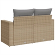 Afuera Living 2-Seater PE Rattan Modular Garden Sofa in Beige
