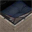 Afuera Living Contemporary Durable Poly Rattan Garden Sofa in Gray