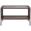 Afuera Living 2-Seater Poly Rattan Garden Sofa With Removable Covers in Brown