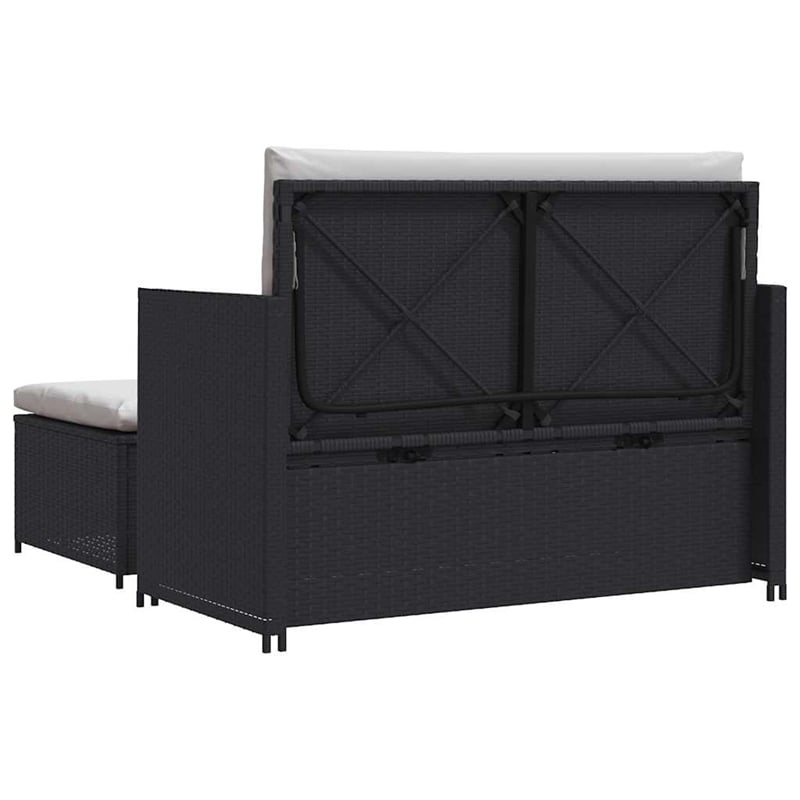 Afuera Living Medium Powder-Coated Steel Outdoor Furniture Set in Black