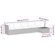 Afuera Living Large Poly Rattan And Powder-Coated Steel Sofa Set in Gray