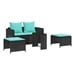 Black & Turquoise