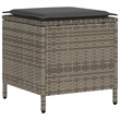 Afuera Living Large PE Rattan Garden Sofa Set With Removable Covers in Gray