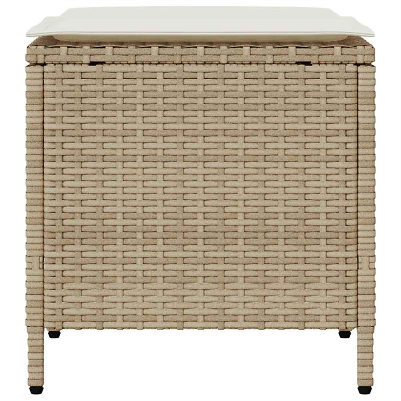 Afuera Living Standard PE Rattan & Powder-Coated Steel Garden Sofa Set in Beige