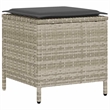 Afuera Living Medium Rattan & Powder-Coated Steel Garden Sofa Set in Light Gray