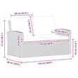 Afuera Living Rattan & Powder-Coated Steel & Polyester Garden Sofa in Mixed Gray