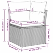 Afuera Living Contemporary Durable Poly Rattan Garden Sofa in Gray