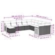 Afuera Living Contemporary Synthetic Poly Rattan  Sofa Set in Cream/Beige