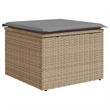 Afuera Living 10 Piece Poly Rattan Standard Sofa Set in Gray/Beige