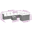 Afuera Living Contemporary Synthetic Poly Rattan Sofa Set in Beige