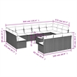 Afuera Living Contemporary Synthetic Poly Rattan Large Sofa Set in Beige