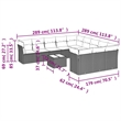 Afuera Living Contemporary Synthetic Poly Rattan  Sofa Set in Beige