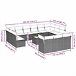 Afuera Living Contemporary Synthetic Poly Rattan  Sofa Set in Gray