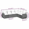 Afuera Living Contemporary Synthetic Poly Rattan  Sofa Set in Black