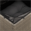 Afuera Living Contemporary 9 Piece Poly Rattan Sofa Set in Gray