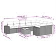 Afuera Living Contemporary Synthetic Poly Rattan  Sofa Set in Gray