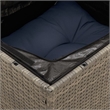 Afuera Living Contemporary Synthetic Poly Rattan 13 Piece Sofa Set in Gray