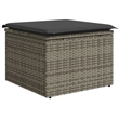 Afuera Living Contemporary 11 Piece Poly Rattan Sofa Set in Gray