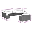 Afuera Living Contemporary Synthetic Poly Rattan 7 Piece Sofa Set in Beige