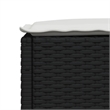 Afuera Living Contemporary 5 Piece Poly Rattan Sofa Set in Black/Cream